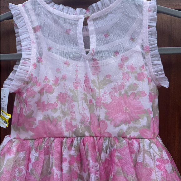 Zenzi Girls' Sleeveless 'Floral' Tulle Dress - Blush Pink XS. NWT - Picture 7 of 10